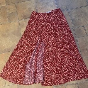 Reformation Floral A-Line Skirt